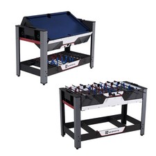 MD Sports 2-in-1 Combo Billiard and Foosball Game Table, 48" x 23" 
