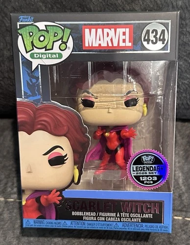 Funko Digital Pop Marvel Scarlet Witch 434 Hard Cased Only 1203 Made Free Ship