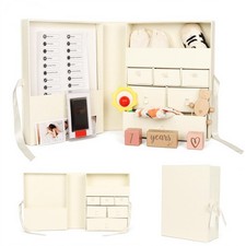 Baby Keepsake Box,Newborn Keepsake Box,Large Baby Memory Box with 8 Additiona...