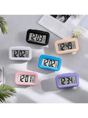 LED Digital Nachttisch Schlummerwecker Zeit Temperatur Tag Nacht Modus Clocksh..