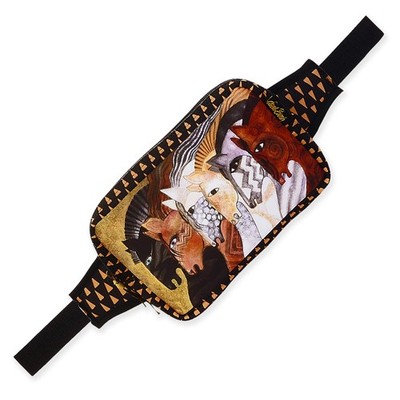 Laurel Burch Native Horses Neoprene Belt/Crossbody Bag Fanny Pack NEW