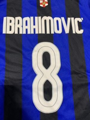 Vintage 2008 Inter Milan Jersey #8 Zlatan Ibrahimovic 100 Year