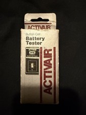 Vintage ACTIVAIR Button Cell Battery Tester with Original Packaging
