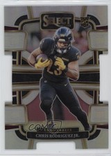 2023 Panini Select Concourse Silver Prizm Die-Cut Chris Rodriguez Jr #100 1e8u