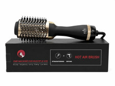 Gold 4-in-1 Hair Dryer Brush Hot Air Volumizer Styler Ceramic Blow Dryer