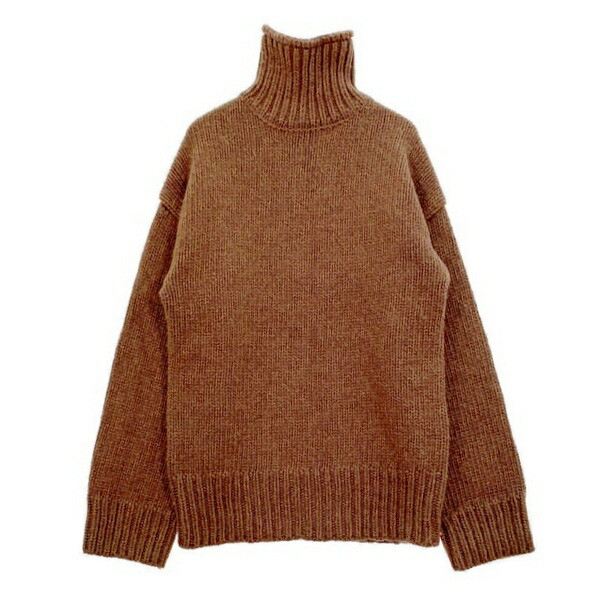 ニット/セーター TODAYFUL - long turtleneck knit louren Todayful Heavy Turtle Knit Sweater Brown Size S/M/L Simple