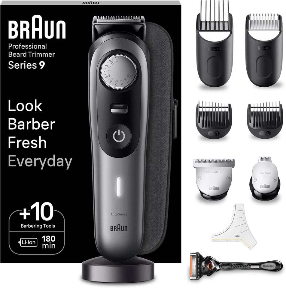 Braun Barttrimmer, Bartschneider/Trimmer/Haarschneider Herren, Haarschneidemasch