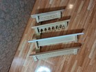 Dollhouse Wall SHELVES  Lot 4b Handmade Wood shelving 1/12 Bed Bath Study Shop — photo 2