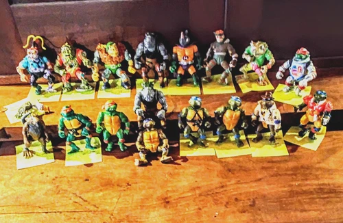 Large Lot Vintage 80s-90s Teenage Mutant Ninja Turtles 5" Action Figures 17+ lot