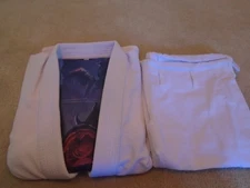 Kano Combat Jiu Jitsu Gi Kimono BJJ Size A1 Top and Pants Adult White MMA New