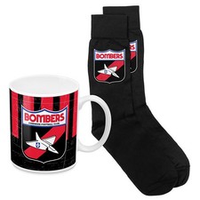 AFL Essendon Bombers Heritage Mug and Sock Gift Pack