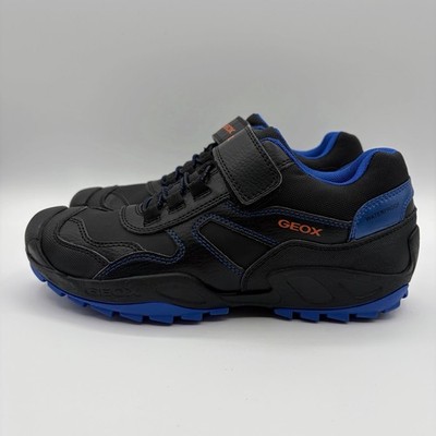 Geox Junior Boys Black Blue Savage Waterproof Sneakers New Size 5
