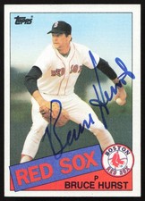 Bruce Hurst Signed 1985 Topps Card #451 Boston Red Sox