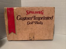 Vintage Spalding Golf Balls. Full Box. Never Played. Box Has Damage