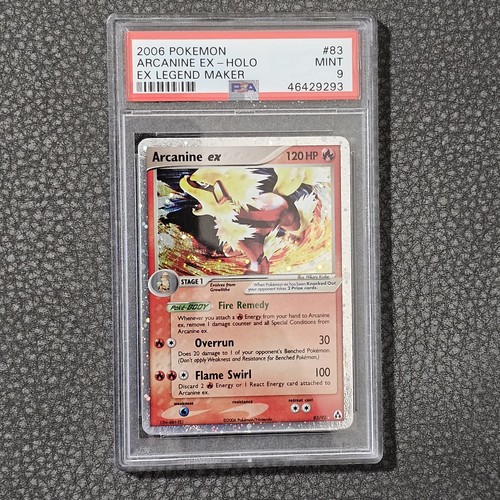 Arcanine ex graded PSA 9 for sale on eBay
