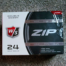 Wilson Staff Zip 302 Golf Balls 24 Pack White/Black High Spin Soft Feel
