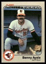 Benny Ayala 1983 Fleer #52 Baltimore Orioles MLB READ FREE SHIPPING AutographDen
