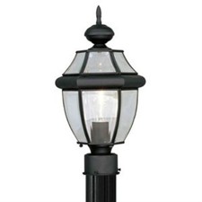 Black Outdoor Lamppost Head Lamp Post Outside...
