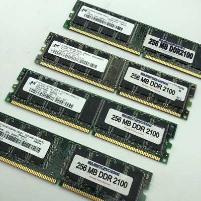 pcs of 256MB DDR 1GB SDRAM PC2100 266 Samsung Kingston HP