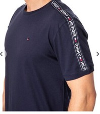 Tommy Hilfiger Men’s Taping Crew Neck T-Shirt (Navy) RRP £30