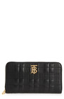 100% AUTHENTIC NEW BURBERRY LOLA QUILTED BLACK LEATHER CONTINENTAL WALLET — photo 1