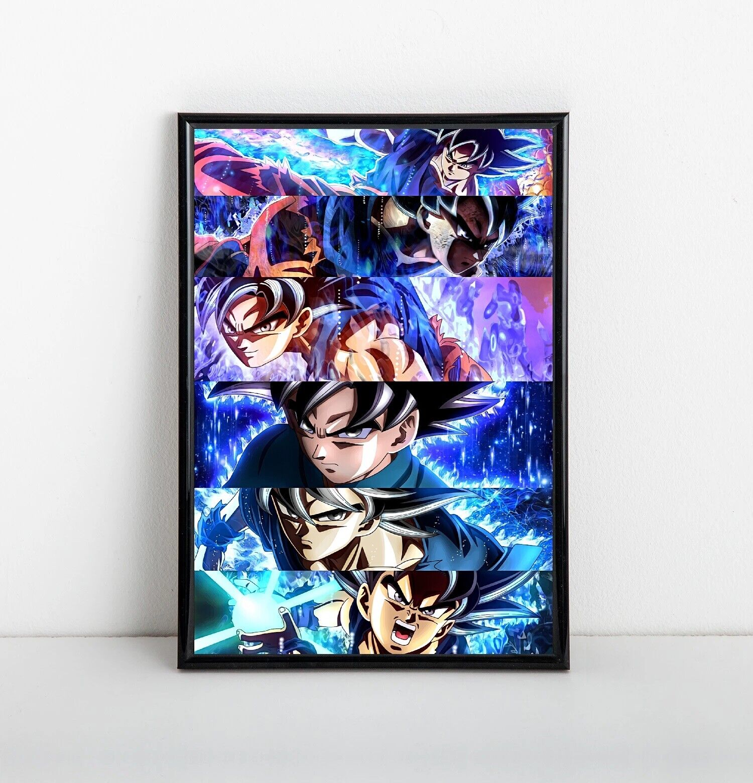 Goku Ultra Instinct Collage Poster | Framed Art | Dragon Ball Super | NEW |  eBay