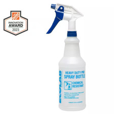 32 oz Heavy Duty Pro Spray Bottle, Chemical Resistant High-Output Bottle Sprayer 0.19 per fl oz