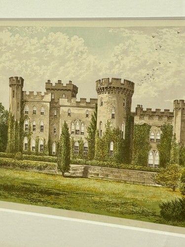 Framed Print Of Cholmondeley Castle, Shropshire by Rev F.O.Morris - Picture 2 of 2