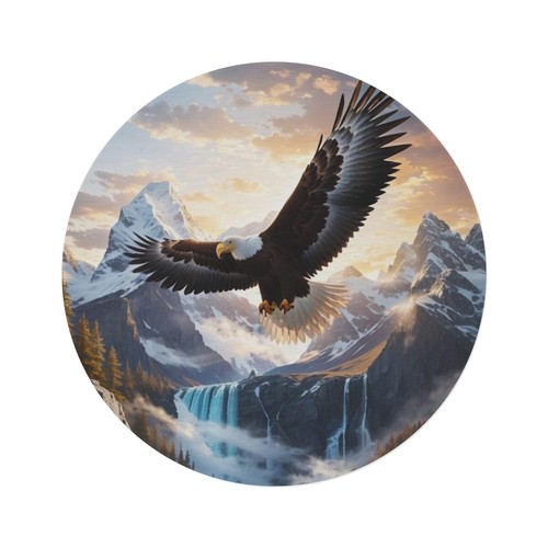 Bald Eagle, Round Rug - Bild 3 von 6