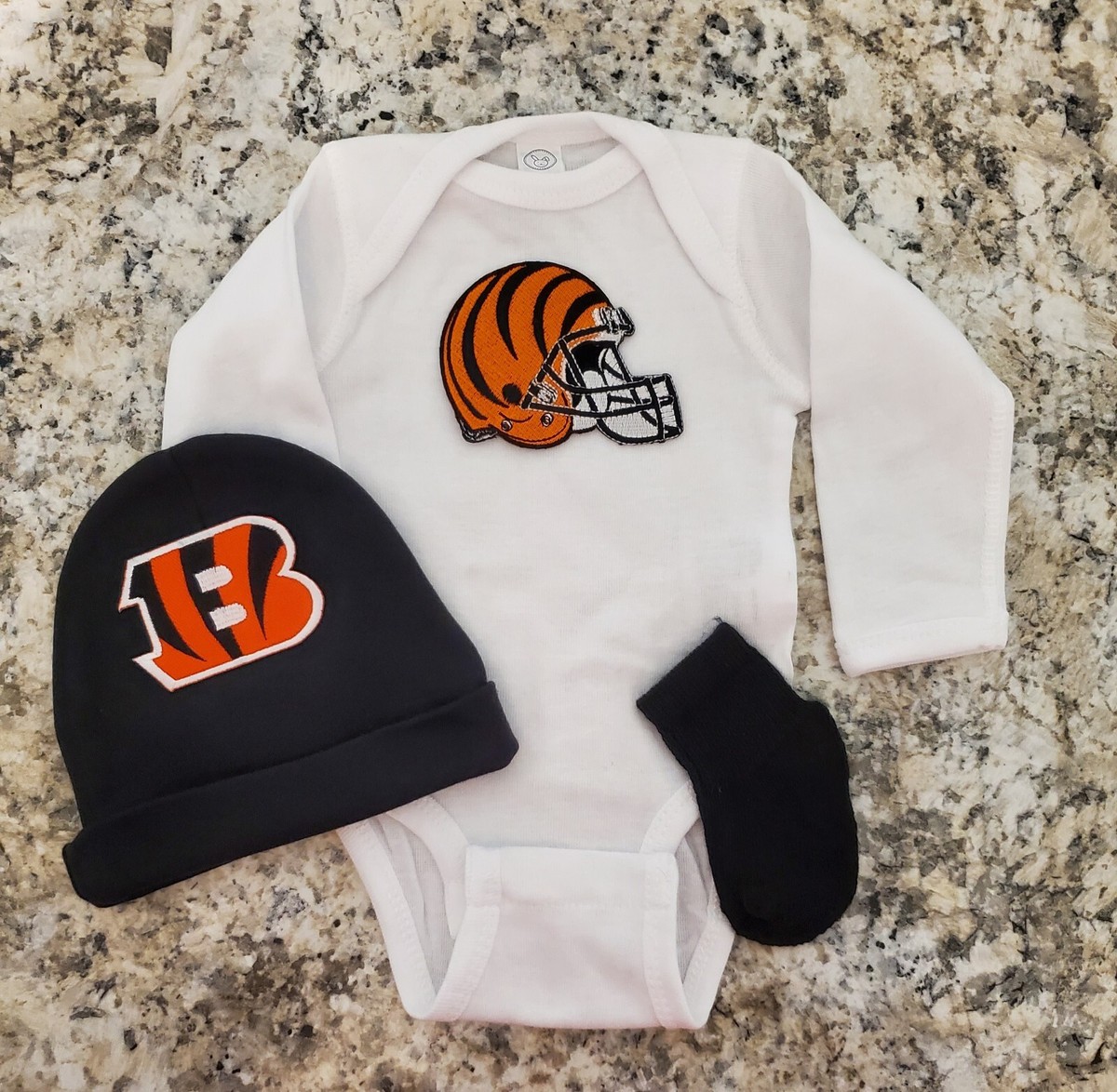Bengals newborn/baby clothes Bengals baby gift Cincinnati football baby gift