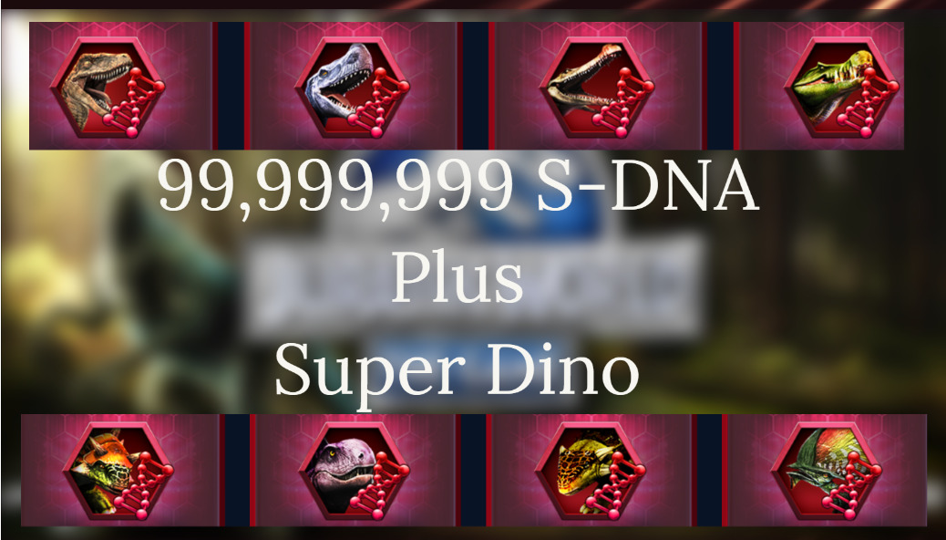 Jurassic World The Game IOS Android B-DNA 99,999,999 + 2 Max level