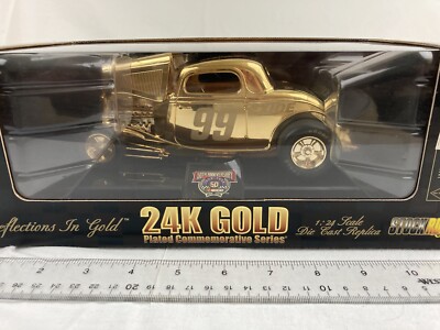 Racing Champions 1/24 50th NASCAR Stock Rods 24k Gold Plated