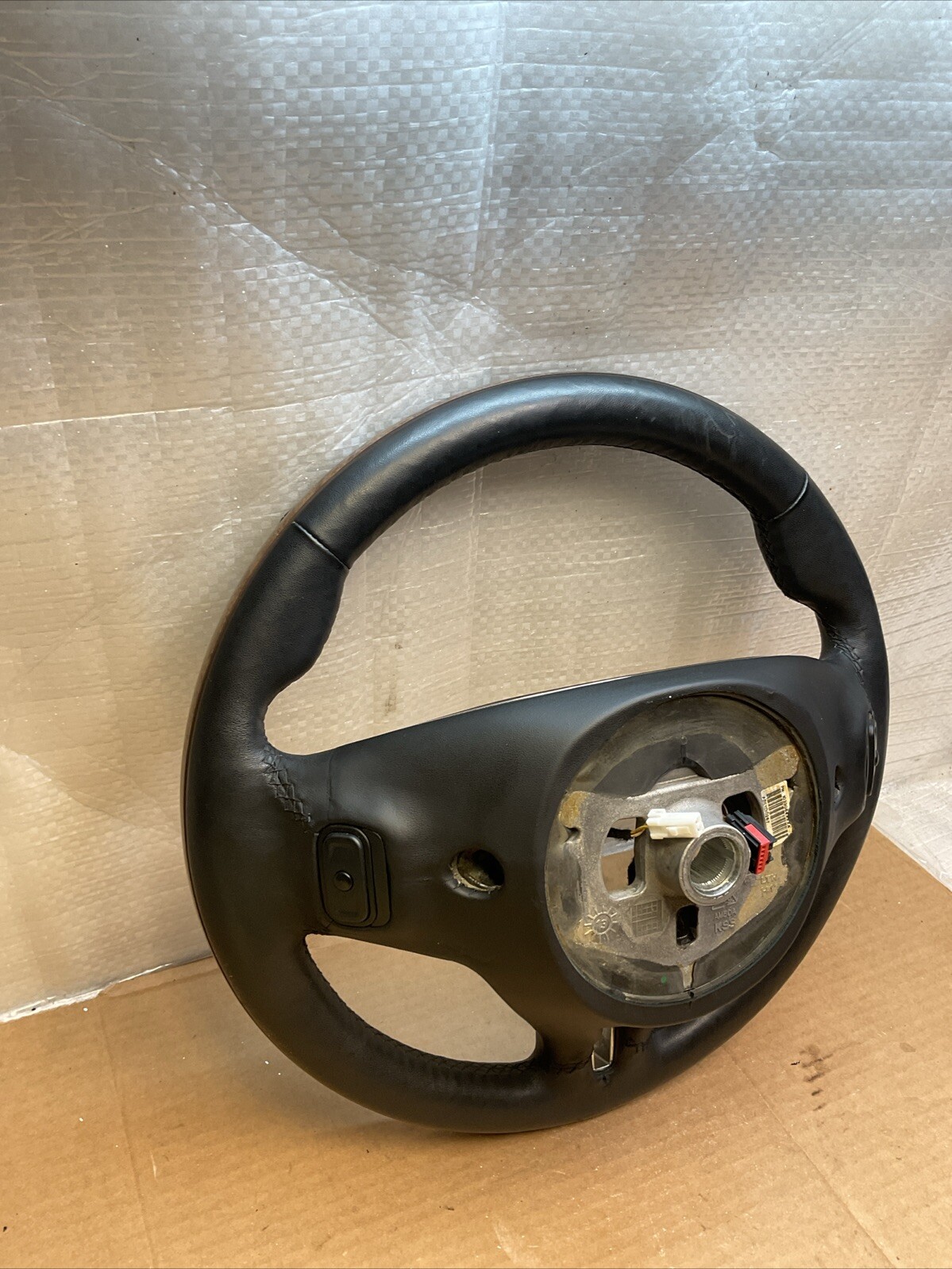 2014-2021 MASERATI QUATTROPORTE OEM FRONT DRIVER STEERING WHEEL BLACK LEATHER