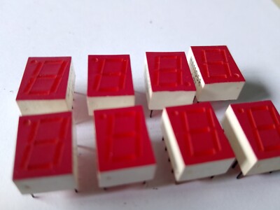8x 7-Segment DISPLAY LED HA1105R nagelneu 2x5 PIN Top Markenware f. hist. Geräte