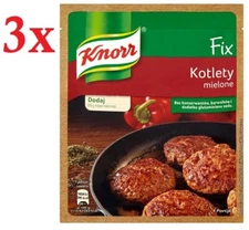 Knorr Fix Kotlety Mielone Polish Ground Pork Beef Meatball Spice Mix (3-Pack)