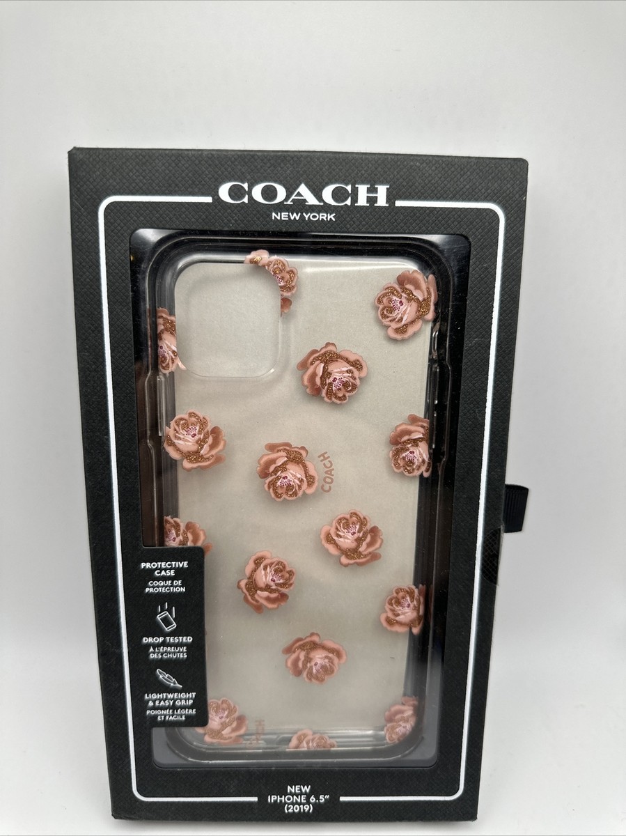 iPhone 11 Pro COACH ブックタイプケース/PEONYBrown : Coach