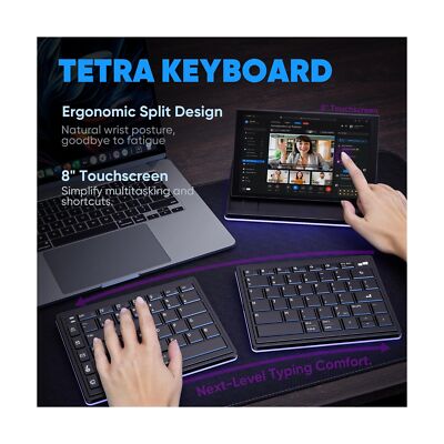 MP Tetraキーボード Tetra Ergonomic Split Keyboard with Touch Screen | Mobile Pixels