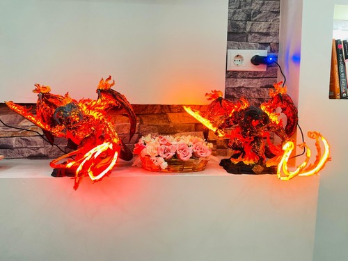 Epic LED-Lit Balrog Figure – Rare Collector’s Item, Perfect for Lord of the Ring - Picture 2 of 19