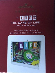 Hallmark Ornament Family Game Night The Game Of Life 7th In Series Ebay