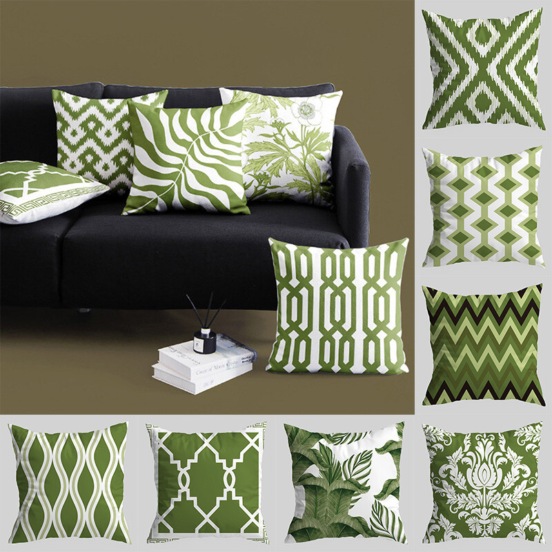 45cm Dark Green Series Sofa Pillowcase