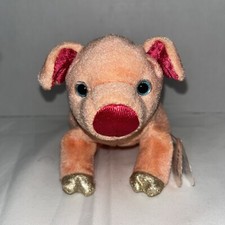TY Zodiac -PIG - Beanie Babies Plush Vintage 2000, EUC