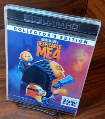 Despicable Me 4 (4K/Blu-ray) SLIPCOVER w/PROTECTIVE SLEEVE-NEW (Sealed)-Free S&H