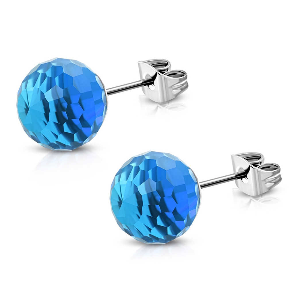 Дизайнер Эдельшталь, Стекло Perle Prisma, огранка Damen Ohrringe Zirkonia