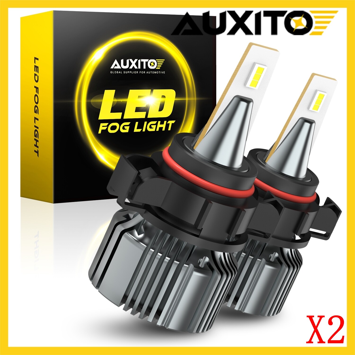 5202 LED Fog Light for Bulbs Chevy Silverado 1500 2500 3500 HD 2007-2015 2Set