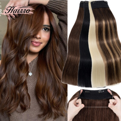 Thick Hidden Weft Wire Clip In 100% Remy Human Hair  display picture 2