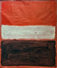 Mark R0thk0 Signed American Abstract Expressionist Oil Painting –Vintage Art