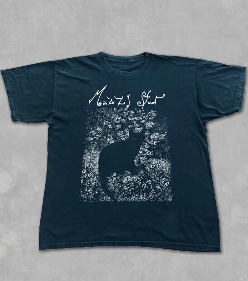Mazzy Star Cat Tshirt, 90s Alternative Rock Hope Sandoval Mazzy Star Cat Tshirt, 90s Alternative Rock Hope Sandoval
