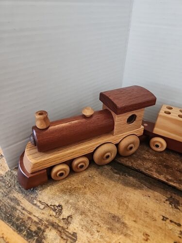 Wooden Handmade Aven Bacons,24count Crayon Train,Gift, Decor. - Picture 2 of 22
