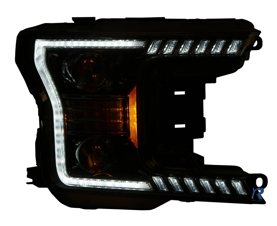 Proyector de barra trasera de faros FULL LED negro para Ford F-150 2018-2020 Foto 4 de 4