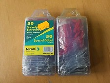 Sockelleisten-Schrauben ferax 2 x 50 Stück Messing vernickelt 4 x 50 mm DIN 7995